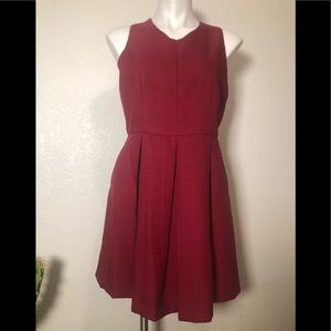 NWT Gianni Bini Fit & Flare Maroon Dress Large